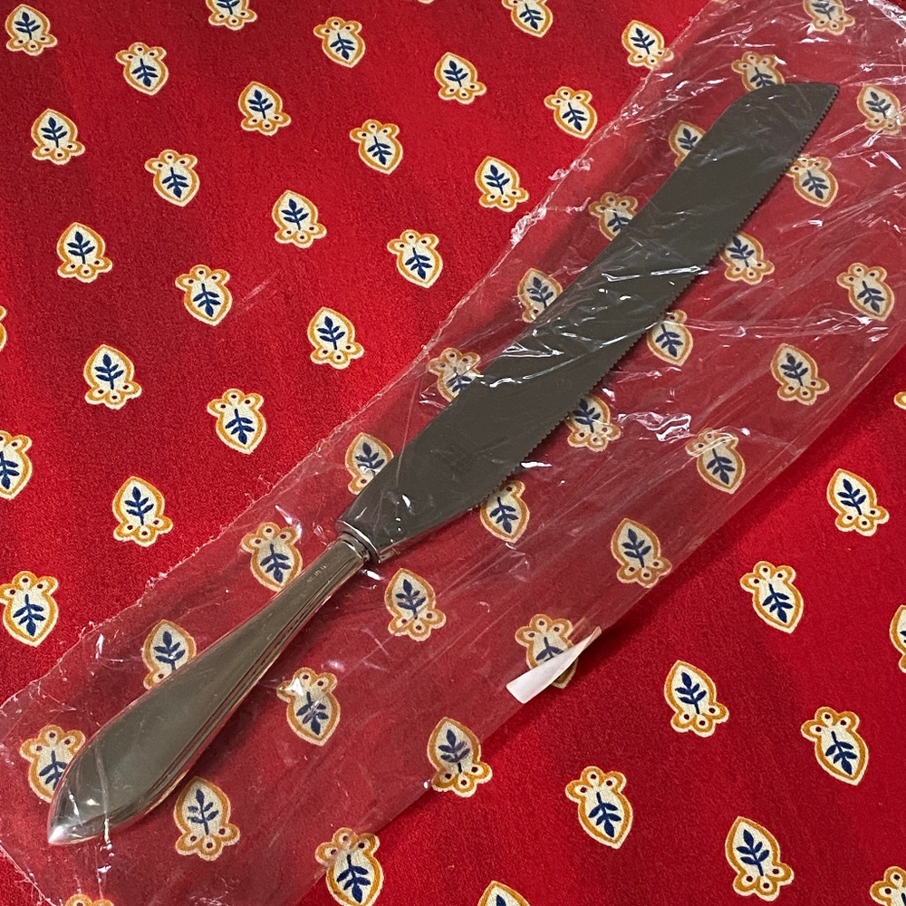 Sterling Bread or Cake Knife with Adams Handle